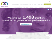 Tablet Screenshot of ncnonprofits.org